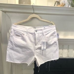 Old Navy white denim shorts size 14